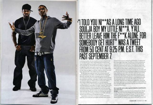 The Source Magazine Double Page Spread Analysis